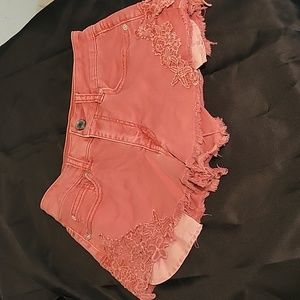 Hi-rise Festival denim short